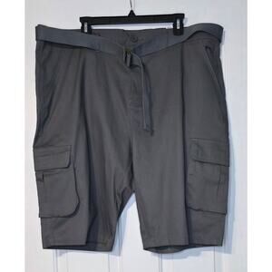 New BLU ROCK Flex Stretch Cargo Shorts Men's SIZE 42 Grey‎